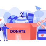 Donation concept vector illustration.